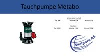 Mietpark-A5 Metabo TPS 16000 S COMBI Tauchpumpe Miete Mieten Hessen - Mücke Vorschau