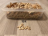 Hochzeit Deko Streudeko Holz Boho Love Schriftzug Nordrhein-Westfalen - Langenfeld Vorschau