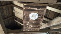 Lampe inkl. neuem LED-Strahler & selbstgebauter Holzverkleidung Thüringen - Auma Vorschau