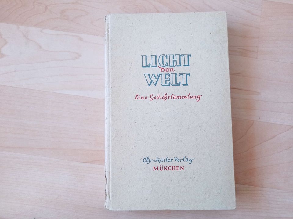 ANTIK Otto Freiherr von Taube Licht der Welt Eine Gedichtsammlung in Stuttgart