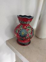 Alte Keramik Vase Vintage  rot bunt 14 cm Höhe Bay Keramik Niedersachsen - Lohne (Oldenburg) Vorschau