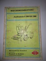 Bedienungsanleitung Feldhächsler E280B E280 Fortschritt VEB DDR Brandenburg - Finsterwalde Vorschau