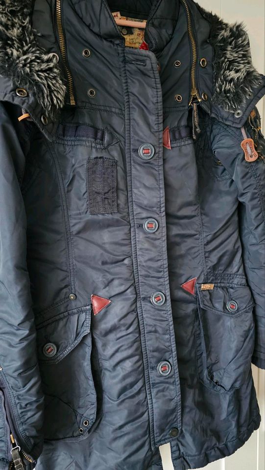 Khujo Damen Wintermantel/Parka Gr.S/36 dunkelblau ☆Top Zustand☆ in Nümbrecht