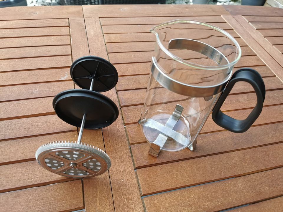 UPPHETTA Kaffee-/Teezubereiter, Glas/Edelstahl, 1 l in Remseck am Neckar