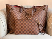 LOUIS VUITTON Neverfull GM Damier Ebene mit Pochette Tasche Handtasche Shopper München - Au-Haidhausen Vorschau