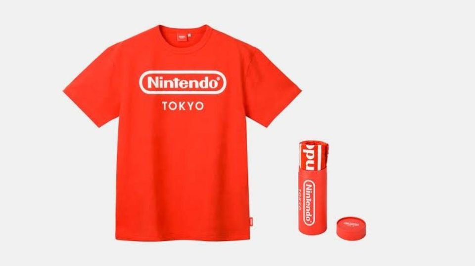 Nintendo Tokyo Store T-Shirt Grau/Rot NEU XL in Berlin