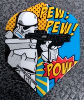 3 Dart Flight "Stormtrooper Nr. 9 - PEW! PEW! POW!" NEU OVP Nordrhein-Westfalen - Büren Vorschau