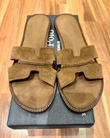 Slide Sandale Marc O Polo Damen braun 40/41 wie neu Leder Thüringen - Erfurt Vorschau