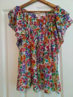 H&M Bluse Top Garden Collection Blumen Volant Berlin - Pankow Vorschau