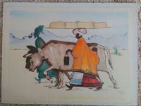 Afrikanisches Wandbild Kuh Frau 80x60 Gemalt Obergiesing-Fasangarten - Obergiesing Vorschau