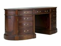 Schreibtisch Cambridge oval 180x80 Leder grün Mahagoni Partnerdesk NEUWARE Thüringen - Ronneburg Vorschau