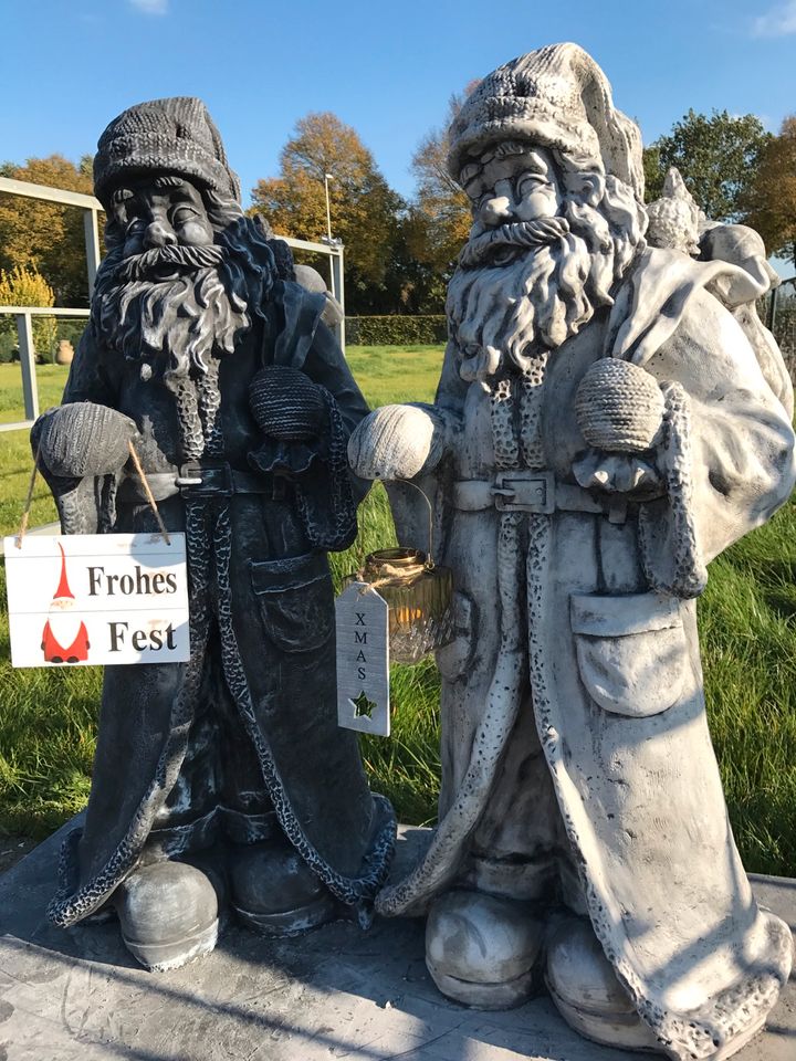 XL Weihnachtsmann 120kg 106cm Nikolaus Zwerg Gartenzwerg Wichtel in Goch