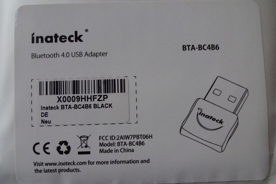 Bluetooth USB Adapter >Neu< OVP "Inateck" in Wanfried