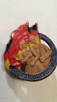 DDR Pappe Abzeichen: Monat der Deutsch Sowjetischen Freundschaft Niedersachsen - Ilsede Vorschau