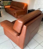 Leather sofa / couch & chair set! Brown! Excellent condition Hessen - Oberursel (Taunus) Vorschau