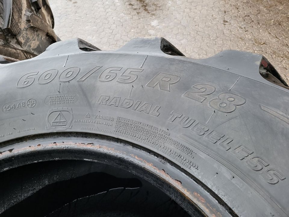 Traktorreifen Michelin MACH X BIB 600/65 R28 Reifen Räder in Kirkel