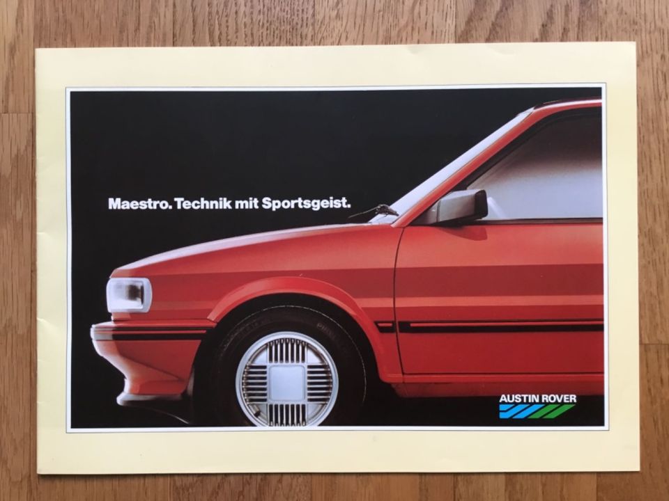 Prospekte Austin Rover Metro Montego Mini Maestro Estate Programm in Marbach am Neckar