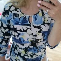 ❤ Gerry Weber ❤ Bluse Sommer Blumen Büro 42 Streifen gestreift Hessen - Solms Vorschau