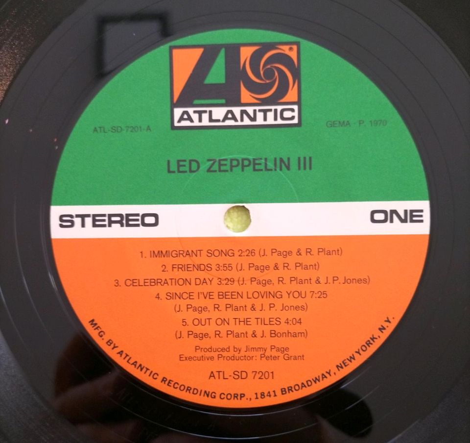 LED ZEPPELIN - III Vinyl Heavy Metal Schallplatte in Bad Harzburg