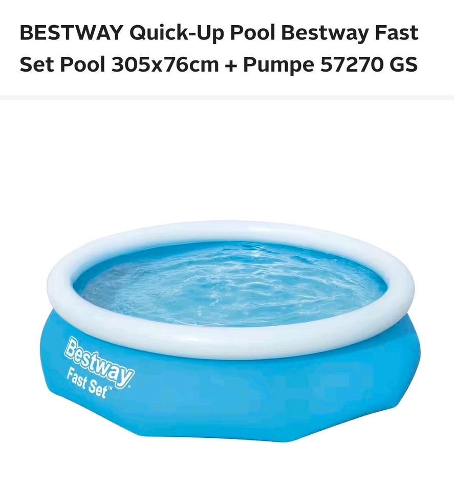 Bestway Pool inkl Abdeckung und weiteres Zubehör in Oersdorf bei Neumünster