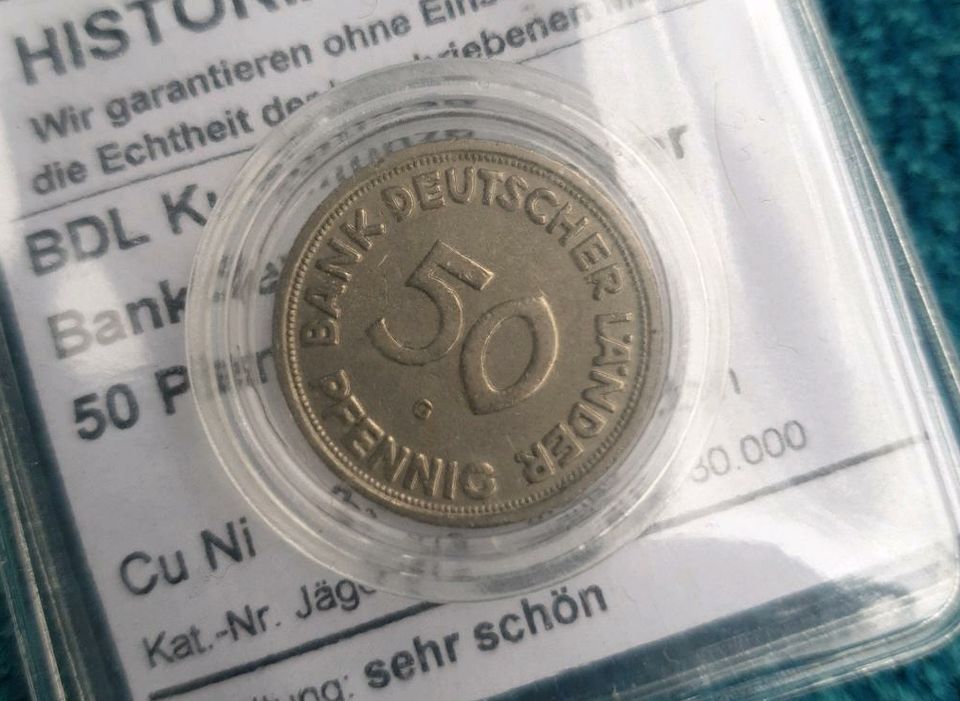 50 Pfennig G /original in Neustadt am Rübenberge
