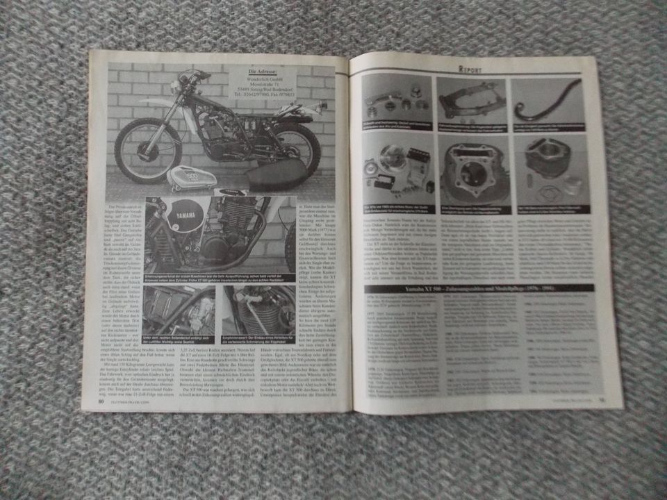 Oldtimer Zeitschriften zur Yamaha XT 500 in Berlin