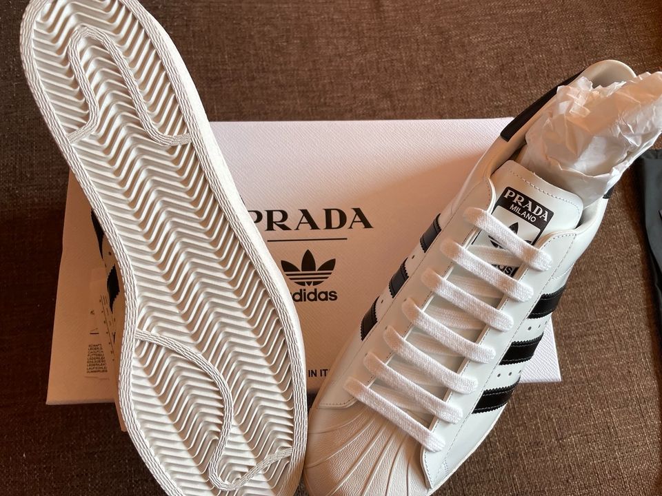 Adidas PRADA Superstar White-Black, EU 46, FW6680,  in OVP in Holzwickede