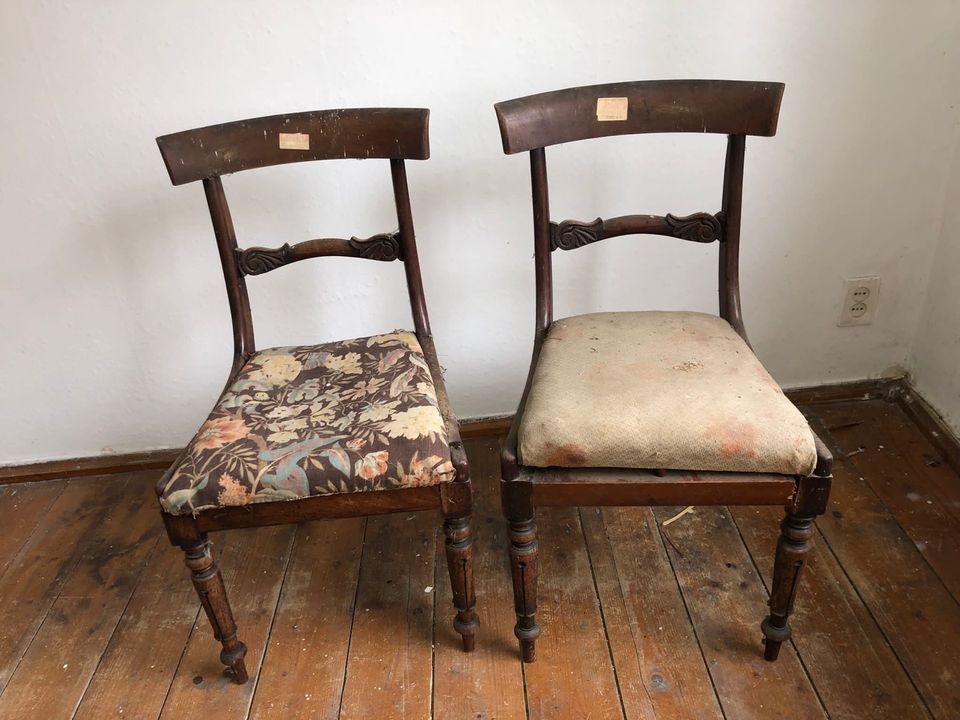 2 Biedermeier Stühle in Hartenstein