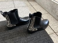 Schwarze Halbstiefel mit Steinen Hamburg-Mitte - Hamburg Billstedt   Vorschau