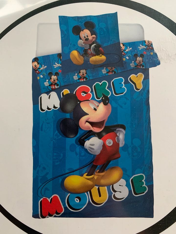 Neue Bettwäsche Mickey Mouse 135 x 200 cm Kinderbettwäsche in Berlin