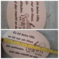 Wandbild Spruch Schild Holz Haus Geschenk NEU  Oval Leipzig - Lindenthal Vorschau