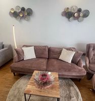 Samt Sofa Couch Rose *LIEFERUNG MÖGLICH Nordrhein-Westfalen - Mönchengladbach Vorschau