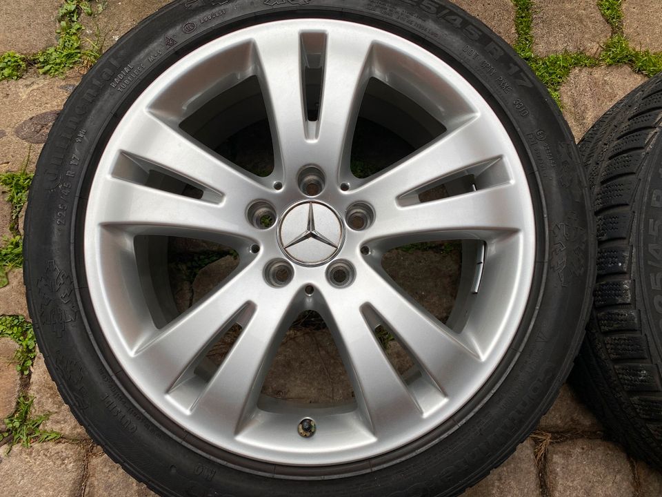 17 Zoll Mercedes C Klasse W204 7,5Jx17H2 ET47 5x112 225/45 R17 in Klein-Winternheim