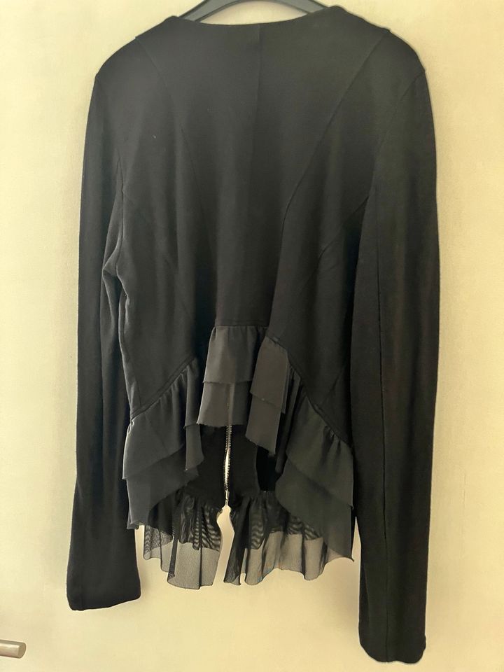 Cardigan Überwurf Blazer Gr L 42/44 schwarz in Eggenstein-Leopoldshafen