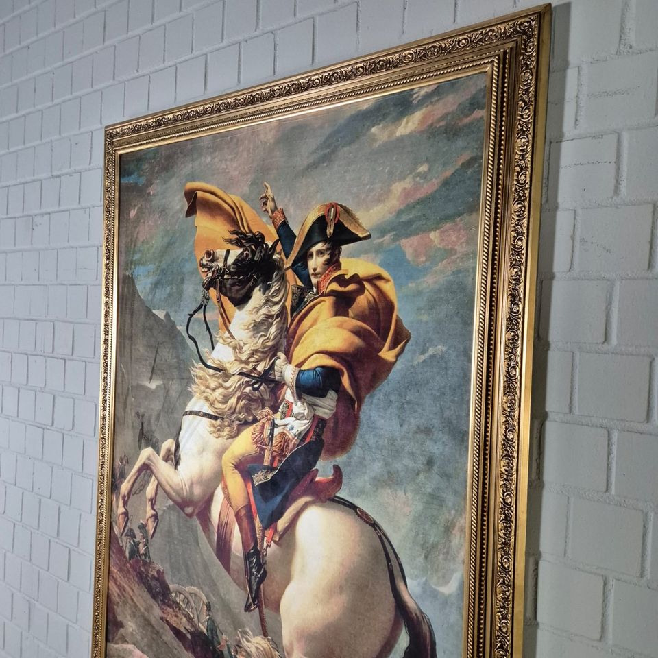 24488 Gemälde Bild Wandbild Jacques-Louis David “Napoleon überque in Nordhorn