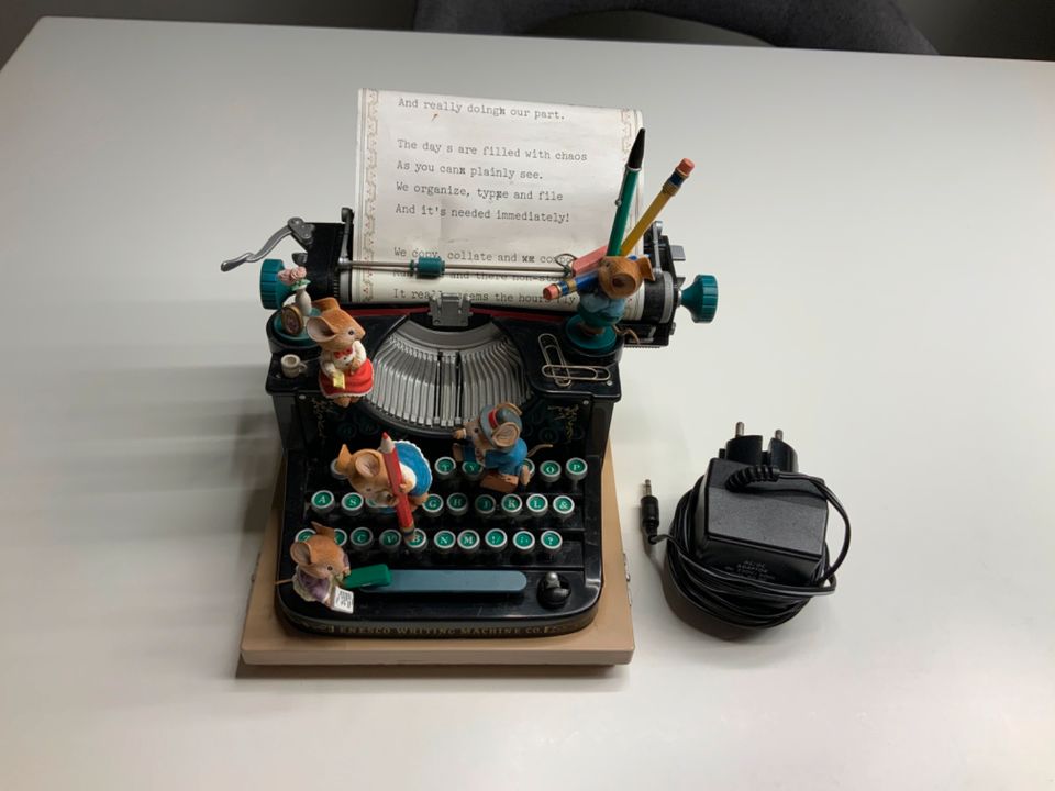 Sehr seltene Enesco Spieluhr „Schreibmaschine“ in Garbsen