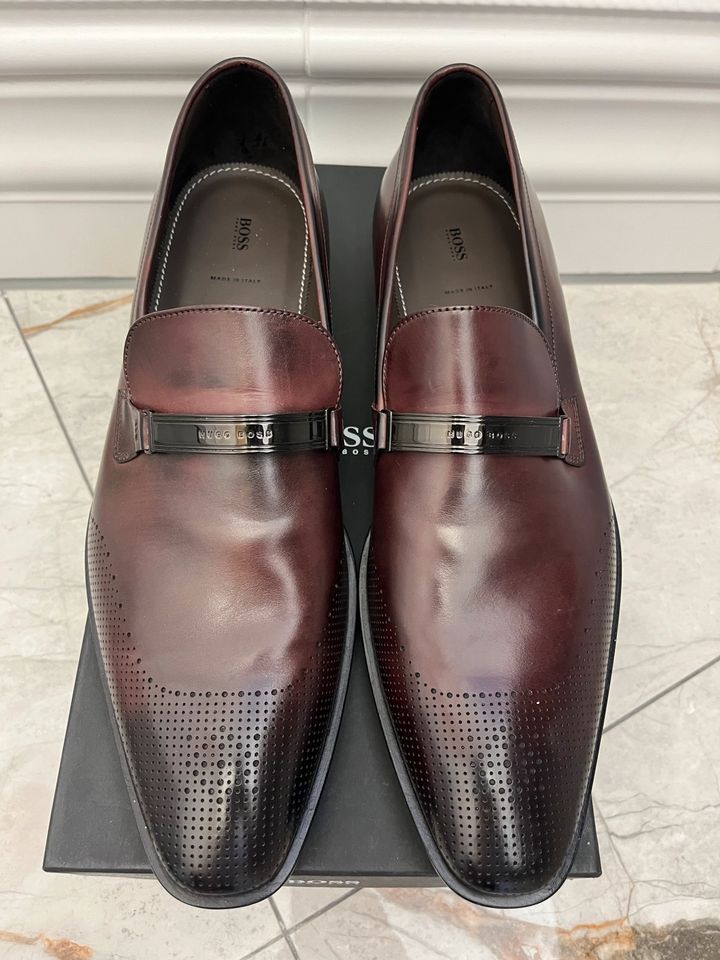 BOSS Hugo Boss Schuhe Chelsea Loaf Dark Red 10/11 NEU in Erfurt