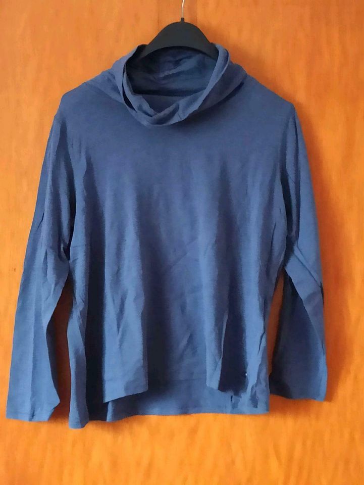 Cecil Rollkragen Shirt Langarm Gr.L blau in Renchen