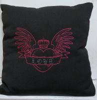 Sofakissen Love Tattoo Handmade Kissen Herz Niedersachsen - Hermannsburg Vorschau