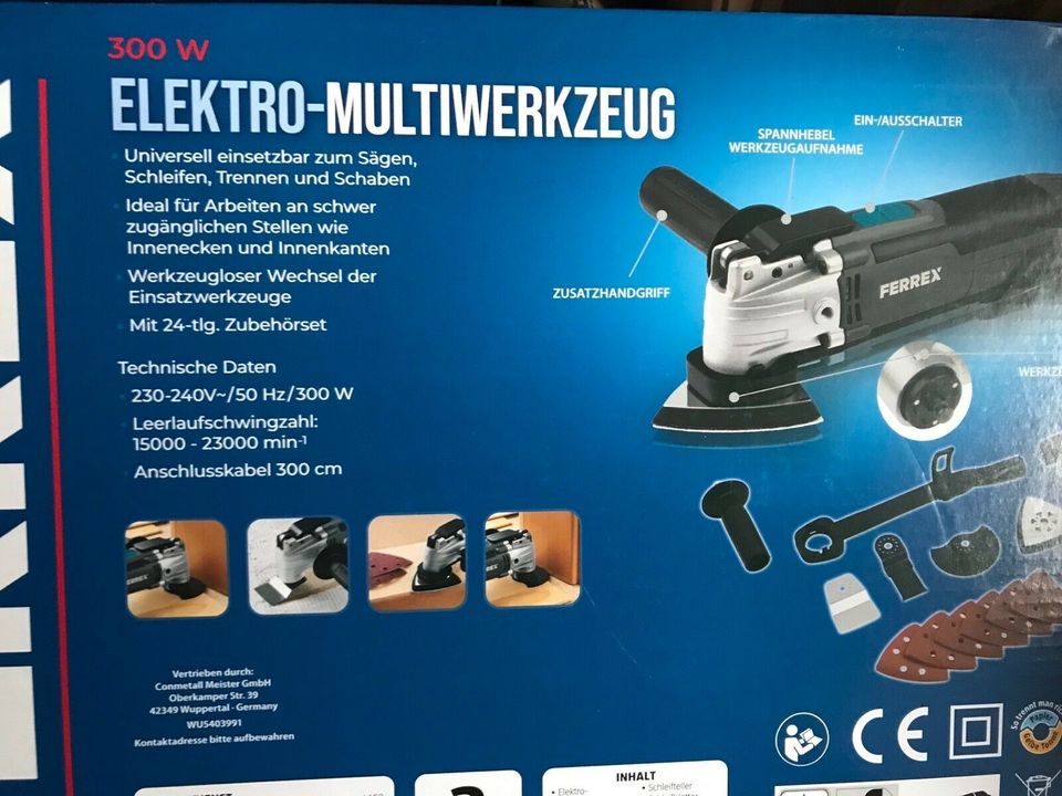 FERREX Elektro Multiwerkzeug 300 Watt Multifunktionswerkzeug in Halle