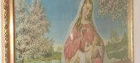 Altes Bild Mutter Gottes mit Kind Bayern - Außernzell Vorschau