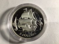 Silbermünze Bahamas 5 Dollars Geschichte der Seefahrt 1993 Schleswig-Holstein - Schaalby Vorschau