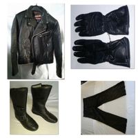 Lederkombi, Handschuhe u. Stiefel für Classic–Biker / Gr. 50-52 Sachsen - Radebeul Vorschau