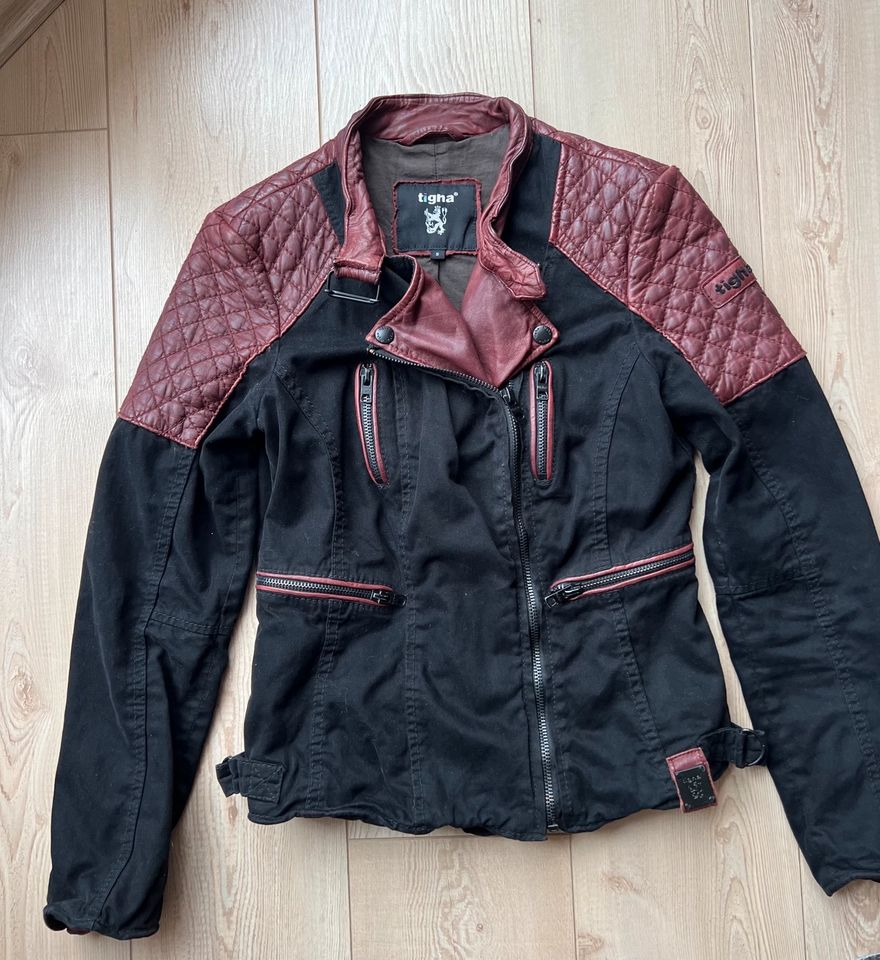 Tigha Bikerjacke mit Leder in Troisdorf