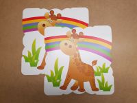 Platzset 2x Tischset Untersetzer Kinder Giraffe 30x30cm Schutz Nordrhein-Westfalen - Herne Vorschau