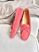 TOD‘S  Gommino Mokassin Loafer Veloursleder  Gr. 39,5  Coral-Rosé Nordrhein-Westfalen - Mönchengladbach Vorschau
