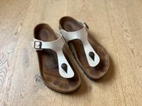 Birkenstock Gizeh Zehentrenner in Pearl White Perlmutt Gr. 39 Thüringen - Sollstedt (Wipper) Vorschau