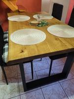 Massivholztisch Eiche rustikal lebhaft natürlich mit Baumkante - viele Farben weiss, grau, braun möglich - perfekt mit TUNG-Nussöl - wasserabweisend, fleckenunempfindlich - Frankfurt & Fachberatung Frankfurt am Main - Bergen-Enkheim Vorschau
