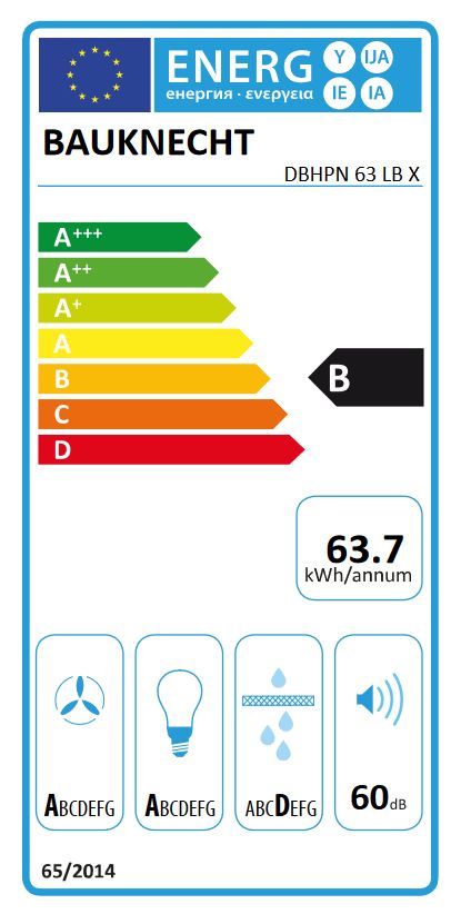 Bauknecht dbhpn63lbx Dunstabzugshaube Breite 55 cm in Köln