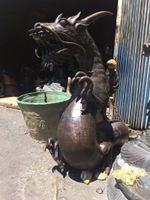 Skulptur Drache Bronze Figur Drachen Bronzedrache Statue dragon Niedersachsen - Seevetal Vorschau